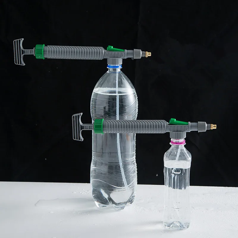 

Pump Sprayer Manual High Pressure Air Pump Adjustable Drink Bottle Watering Can Head Nozzle Water Fight Toy Garden Tools