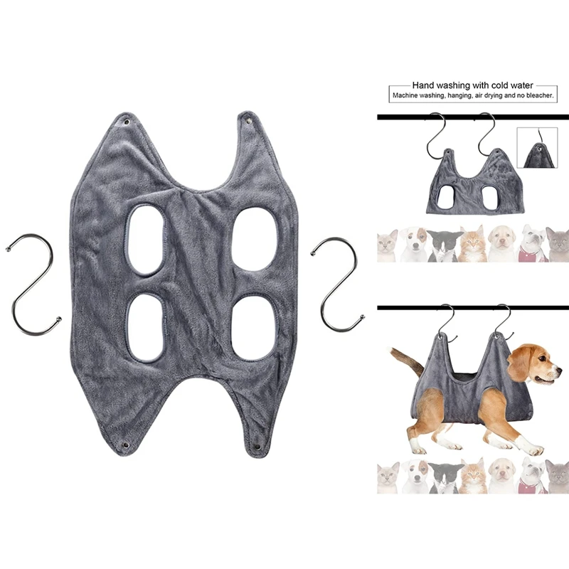 

Pet Grooming Hammock Helper Multifunctional Drying Towel Dog and Cat Hammock Restraint Bag,for Trimming Nail