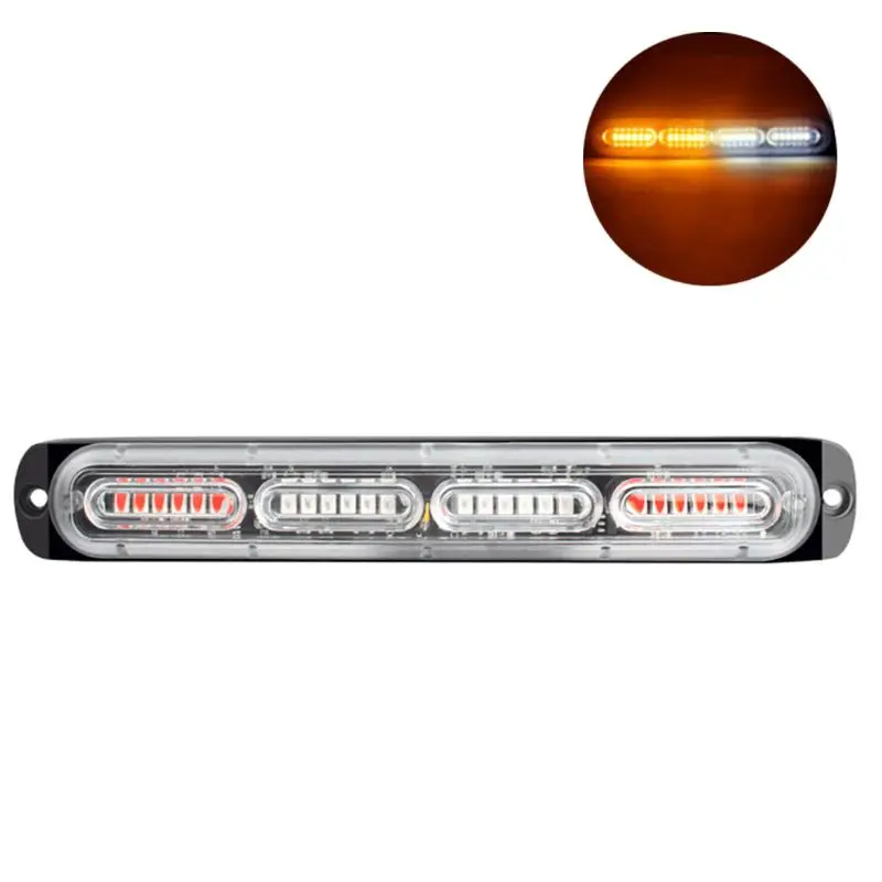 Купи 24LED 72W Emergency Strobe Lights Bar Truck 12-24V Car Warning Flashing Lamp Bar за 209 рублей в магазине AliExpress