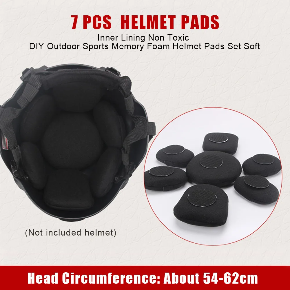 7 шт. Спорт на открытом воздухе декоративные DIY легко установить шлем колодки