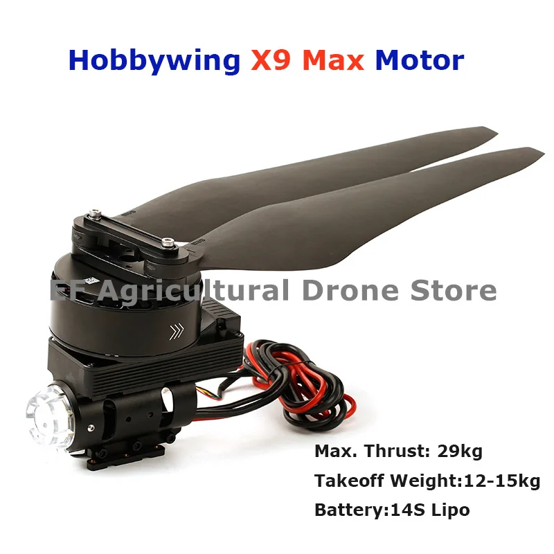 

NEW Hobbywing X9 Max motors Power System 120A ESC Максимальная нагрузка 15 кг для DIY 20L/25L многороторный сельскохозяйственный Дрон для распыления