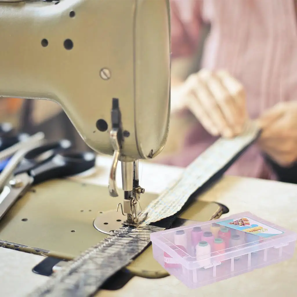 Empty Thread Storage-Box with 42 Spools Sewing Bobbins Box Reels Crafting Embroidery Cross Stitch Threads Container Case Holder | Дом и сад