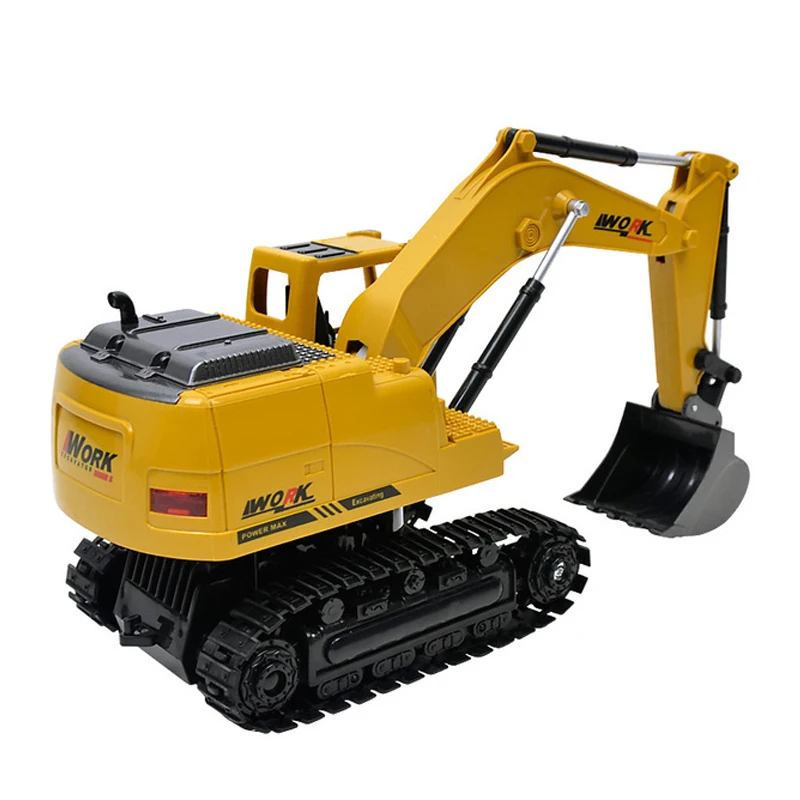 RC экскаватор игрушечный автомобиль 8CH со звуковыми огнями инженерный трактор