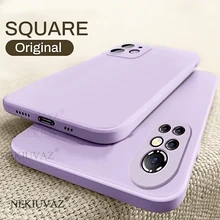 Square Silicone Case For Redmi Note 10 9 Pro Max 9T 9A 8 Pro Case Cover For Xiaomi Mi Poco X2 F2 Pro 10T Pro F3 Case Soft Funda