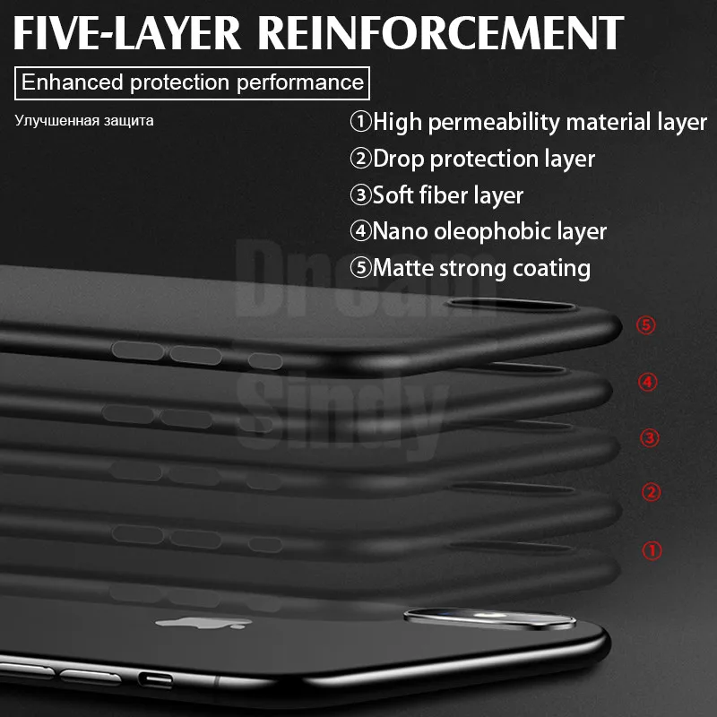 Роскошный Ультратонкий полипропиленовый чехол 0 26 мм для iPhone 11 Pro 12 XS Max XR X 6 6s 7 8 Plus