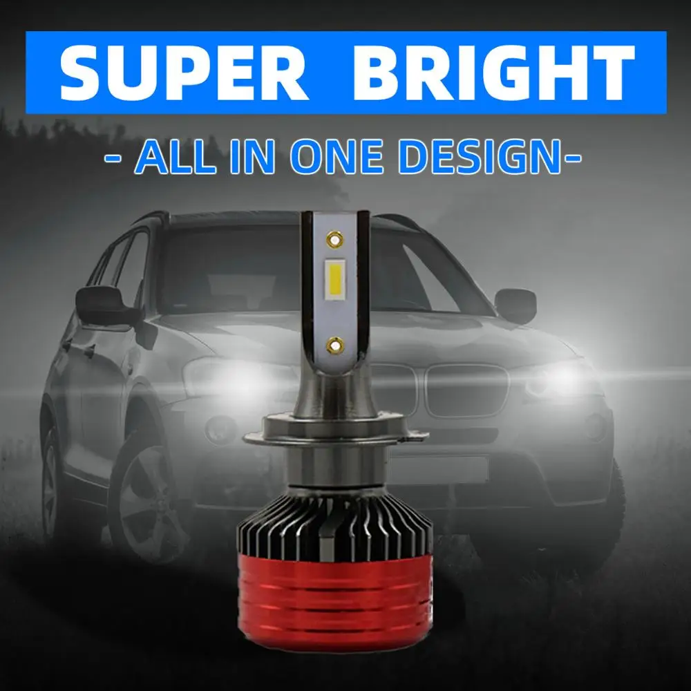 

Car Led H7 Lamp H1 H3 6000K H4 Led Headlights 12V 24V Car bulb H11 car LED Lampada 9005 HB3 9006 HB4 Fog Light e90 golf 7