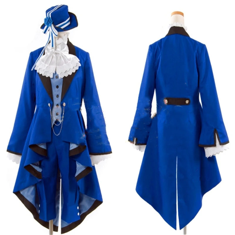 

Костюм для косплея черного Батлера из японского Аниме Kuroshitsuji, комплект униформы, парадный костюм, полный комплект