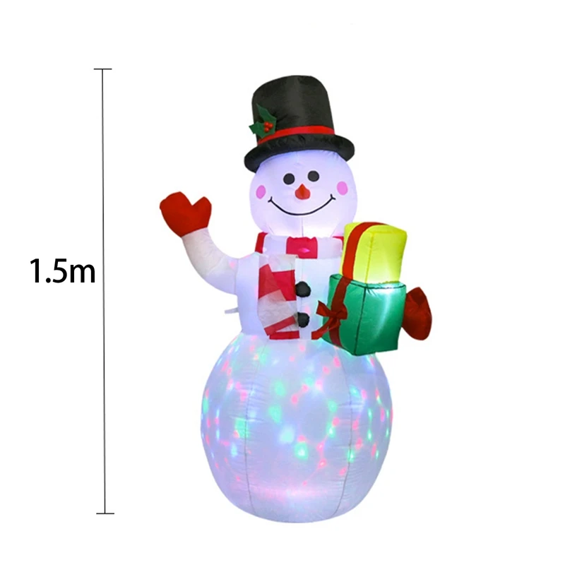 150 см светодиодный подсветкой надувной снеговик Фонари воздушный насос световой