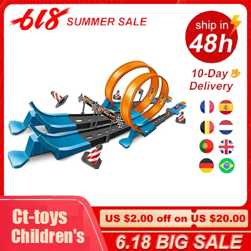 1:64 деревянная железная дорога трек игрушки гоночный автомобиль электрической