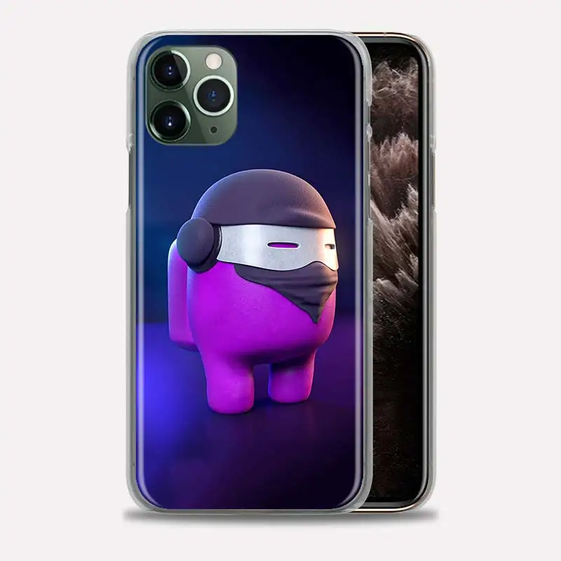 

Cute Among Us Hard PC Phone Case For iPhone 11 12 Pro X XS Max XR 7 8 6 5 5S 6S Plus SE 2020 Back Shell Cover Coque Capa