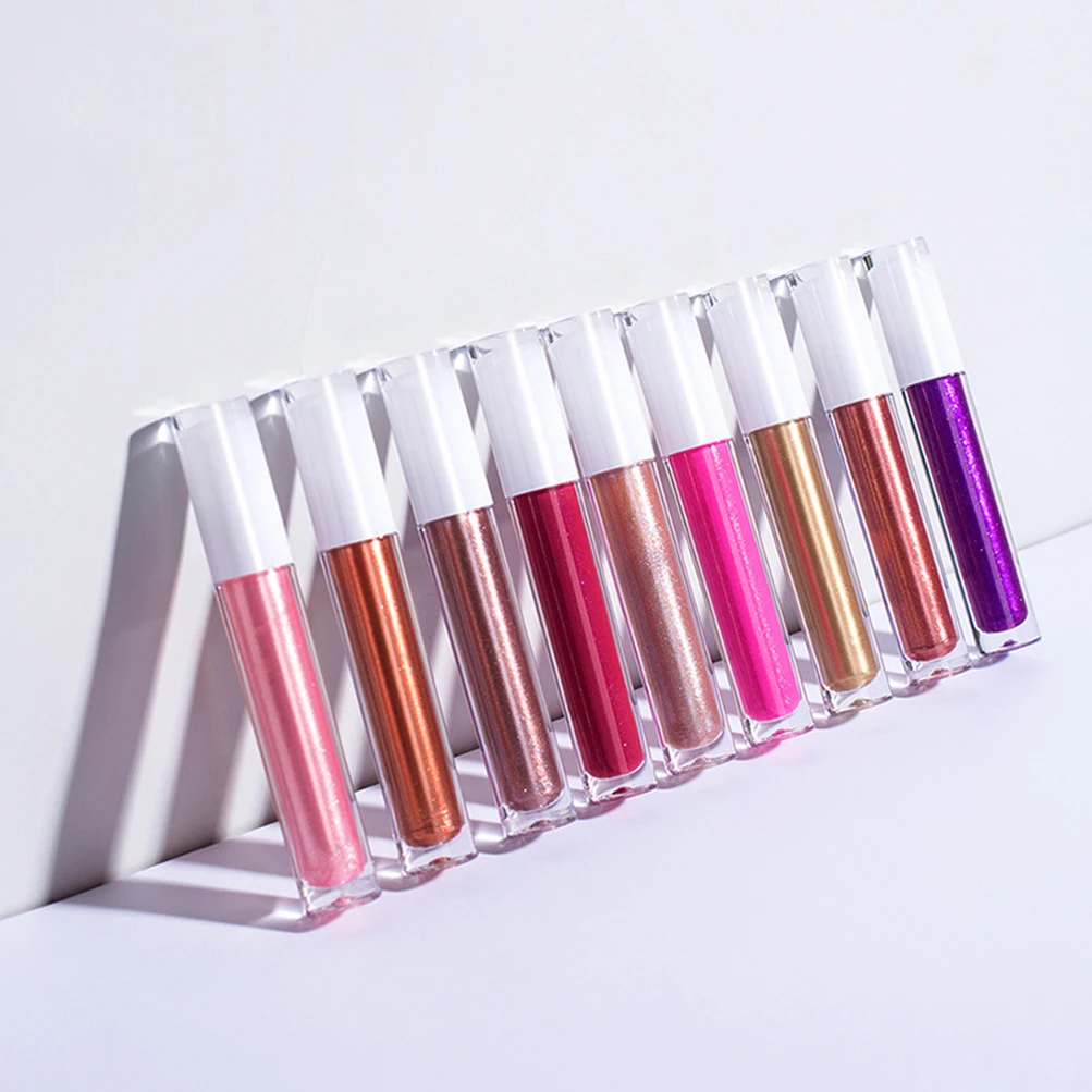 

15 Colors Bright Color Shiny Glossy Lipgloss Wholesale Lip glaze Private Label No Label Glitter Pearl Lip Gloss Pigment Powder