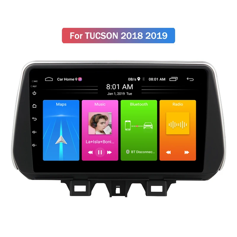 

YILUDA 2G RAM 16G ROM Android 10.0 Car Radio Multimedia Player For Hyundai TUCSON 2018 2019 Navigation GPS 2 Din