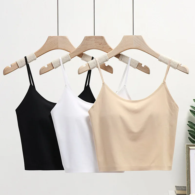 

High Quality 1 Pc Women's Strapless Underwear Ice Silk Seamless Wrapped Bandeau Bra Tube Tops Solid Fashion New