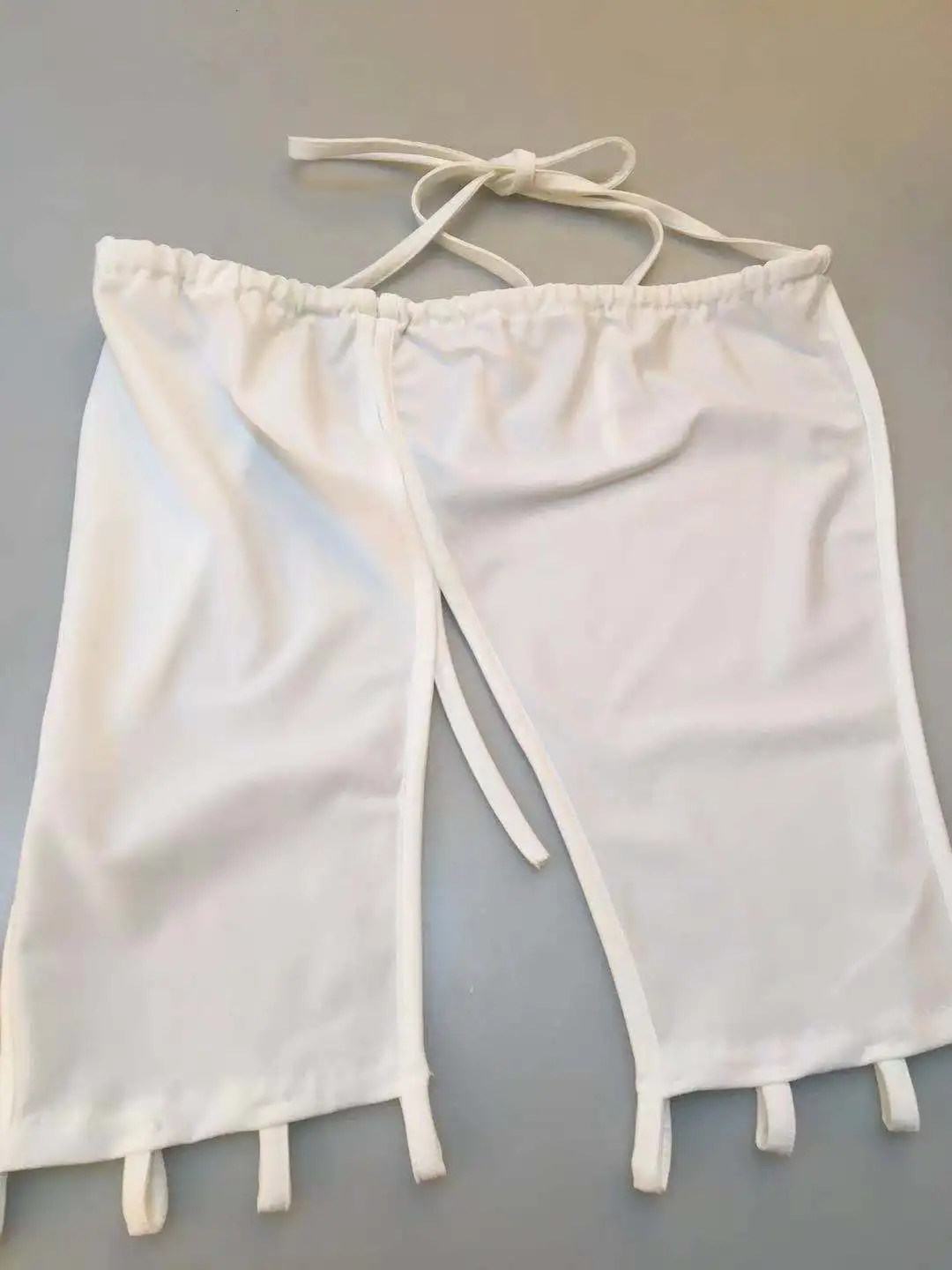 Женский укороченный топ пикантный белый корсет с запахом майка без рукавов топы