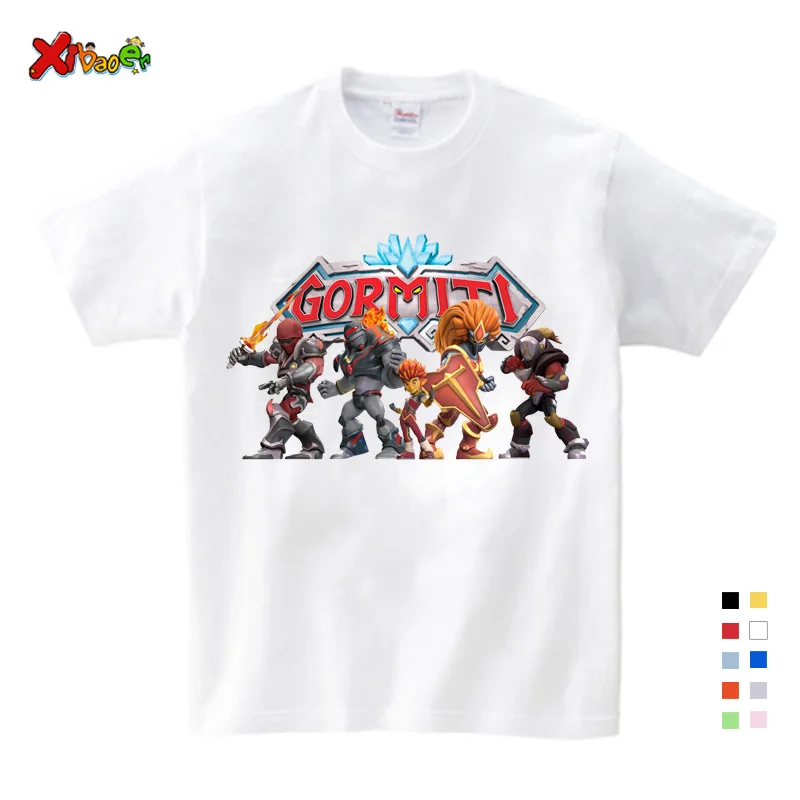 

Kids T-shirt For Girls Toddler Infant Boys Summer Clothes Short sleeve Cotton Tops Tees Fashion Cartoon Printed White T Shirts