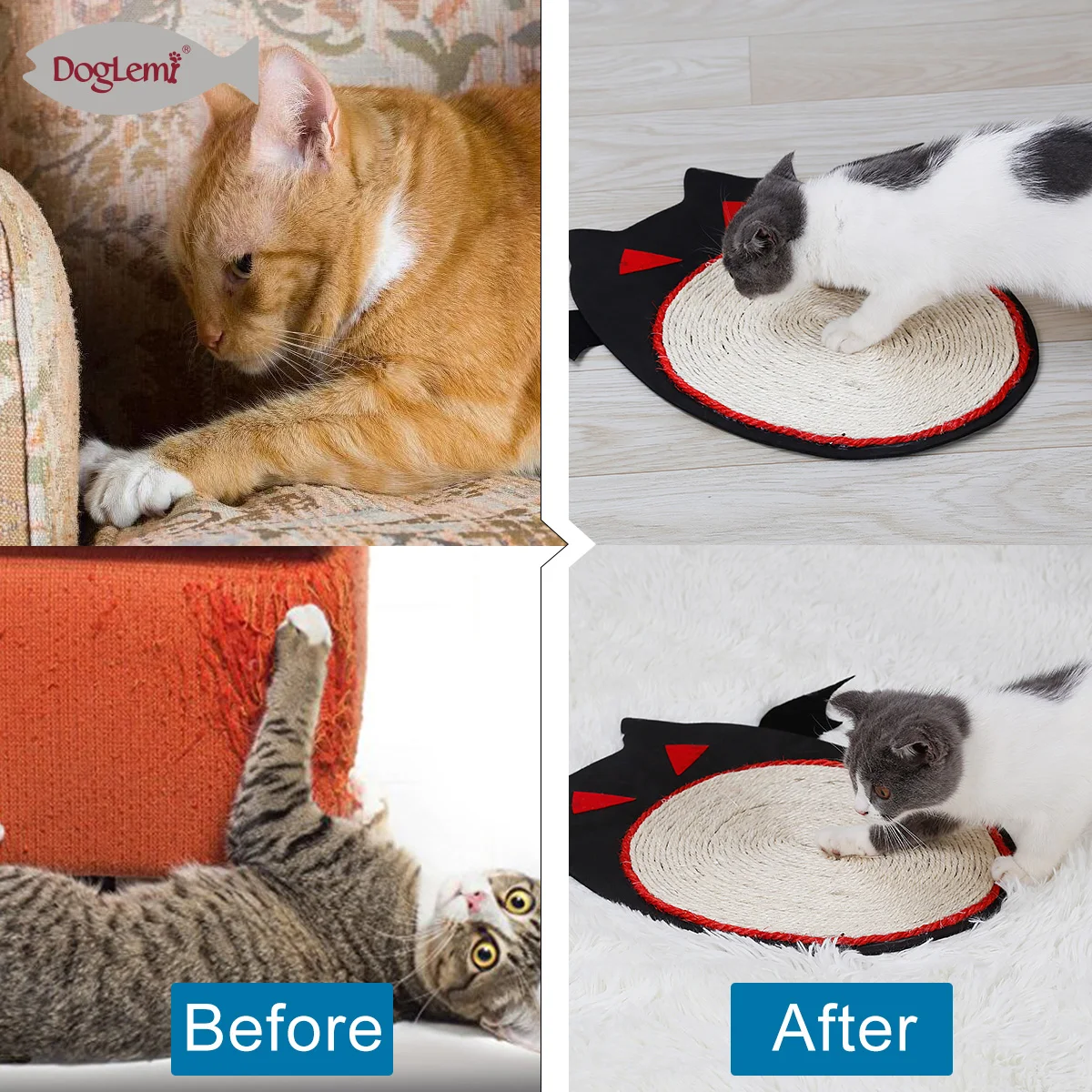 Коврик для кошек на Хэллоуин прочный сизалевый коврик скребок одеяло коврики