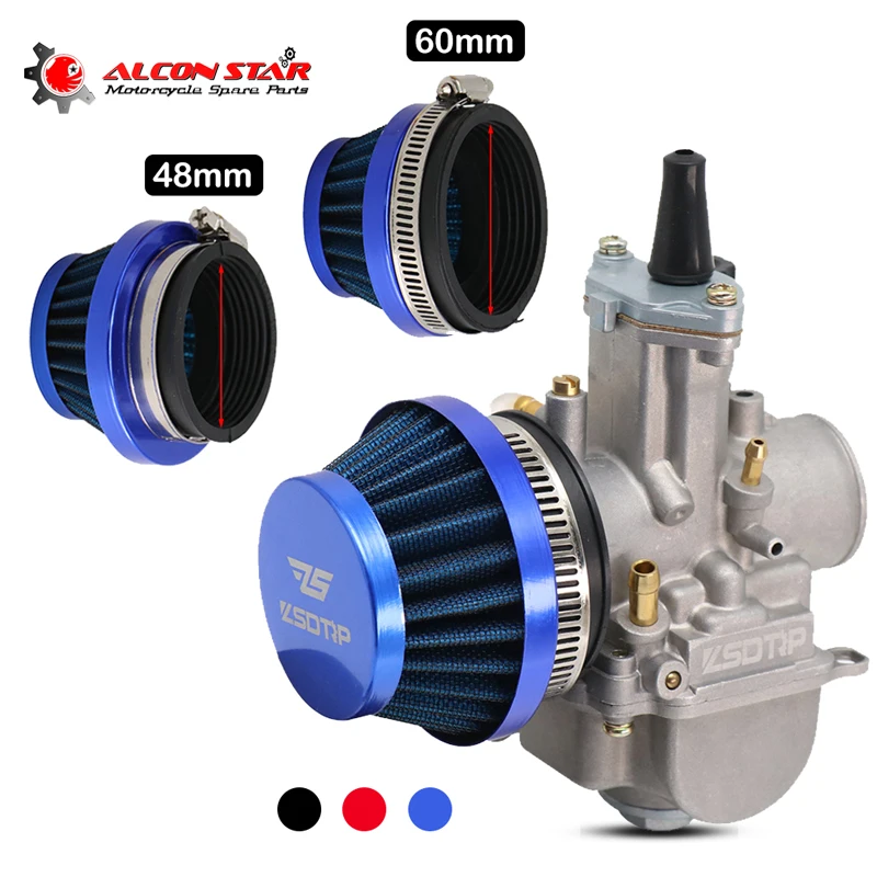 Alconstar 48mm 55 мм 60 Очиститель воздушного фильтра мотоцикла для Dellorto SHA Carb Карбюратор
