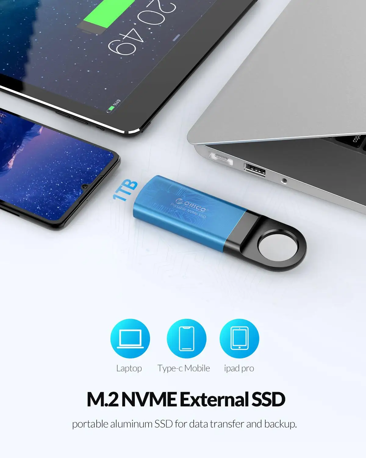 orico external ssd m2 nvme hard drive mini 1tb ssd 128gb 256gb 512gb m 2 nvme portable ssd usb c 3 1 10gbps solid state drive free global shipping