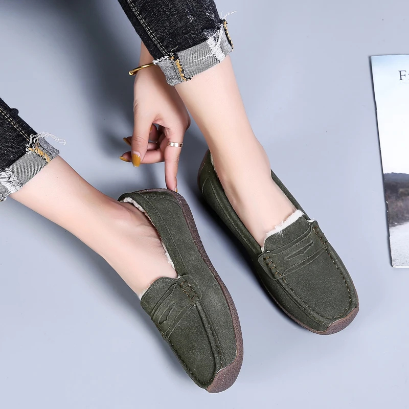 

Winter Fashion Ladies Flat Shoes Comfortable and Cotton Flats Warm High Quality Durable Women Casual Shoes Yellow Red Footwear