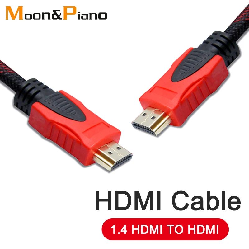 

High Speed HDMI-Compatible 1.4 Cable Gold Plated Connection Male to Male Video Cables for HD TV XBOX PS3 PS4 Computer Laptop