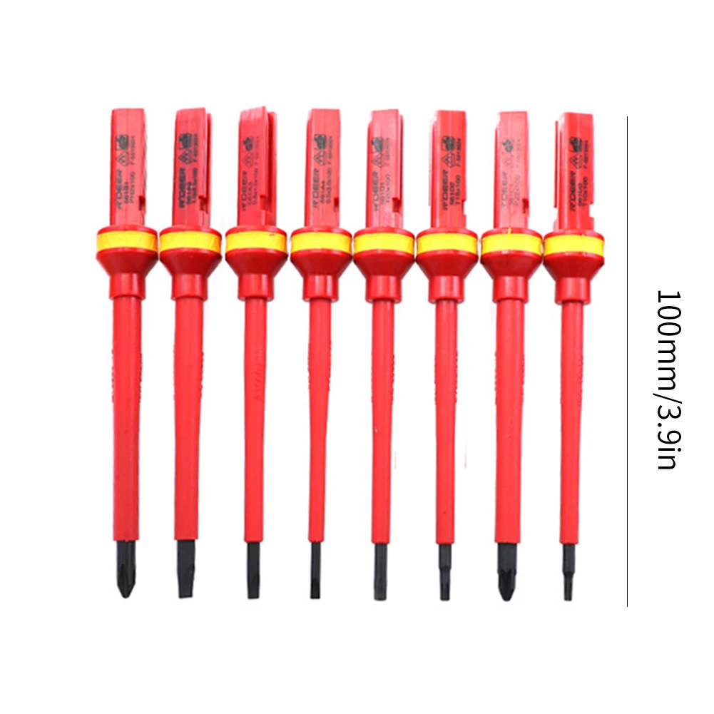 

13PCS Insulated Screwdriver Electrician 1000V Set Magnetic Tips Interchangeable Repair Tools Kit Box