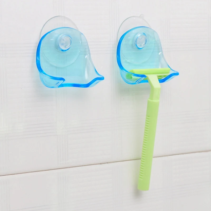 New Eco-Friendly Super Suction Cup Razor holder shower Rack Bathroom Shaver Storage Sucker Wall Hook Promotion | Дом и сад