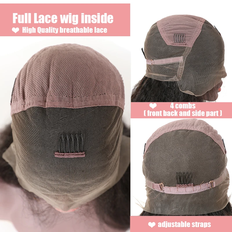 Полноразмерные волнистые парики со шнуровкой плотность 150% предварительно