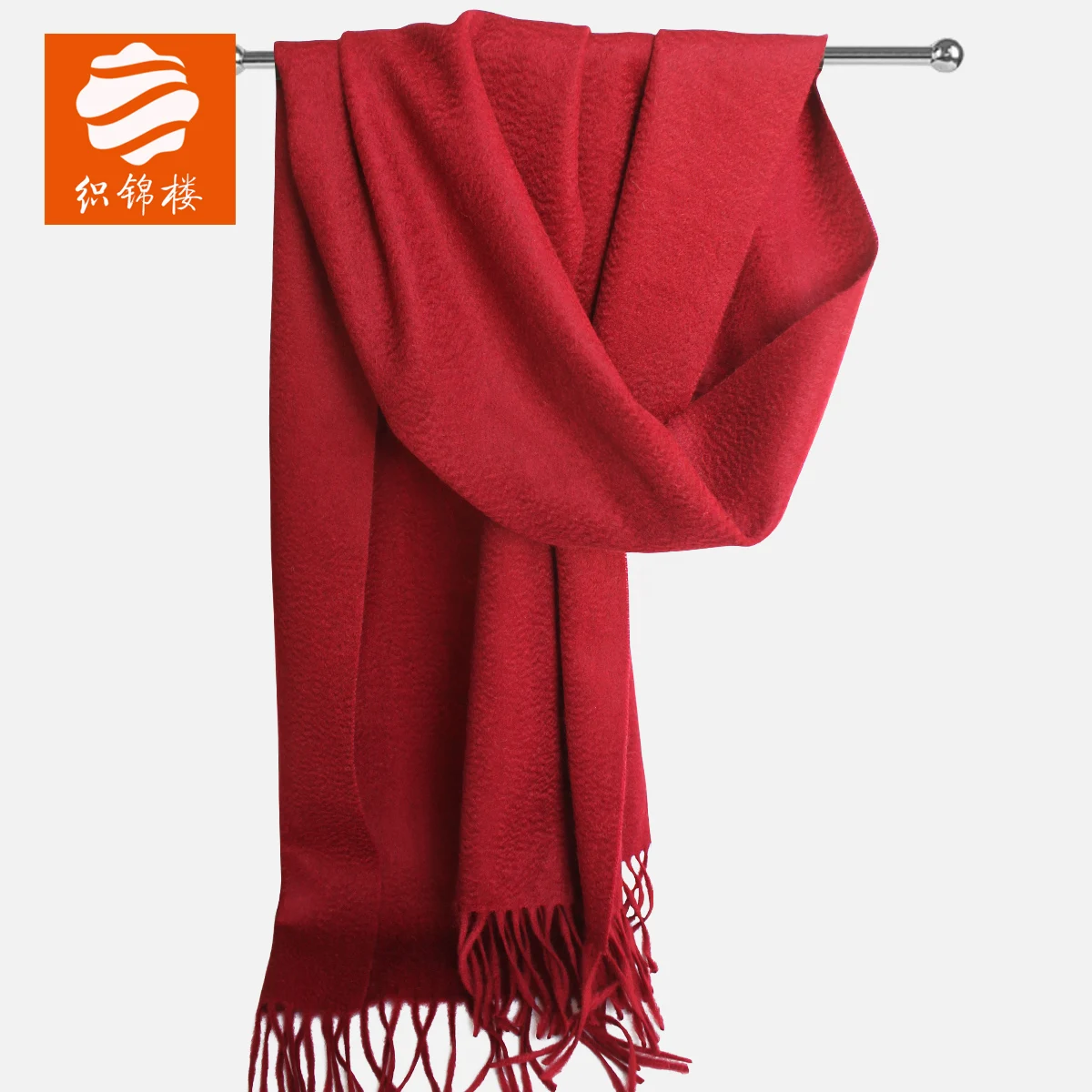 

★Brocade floor pure cashmere scarf Ms. Qiu dong warm long shawl amphibious pure color tassel thickening joker collar