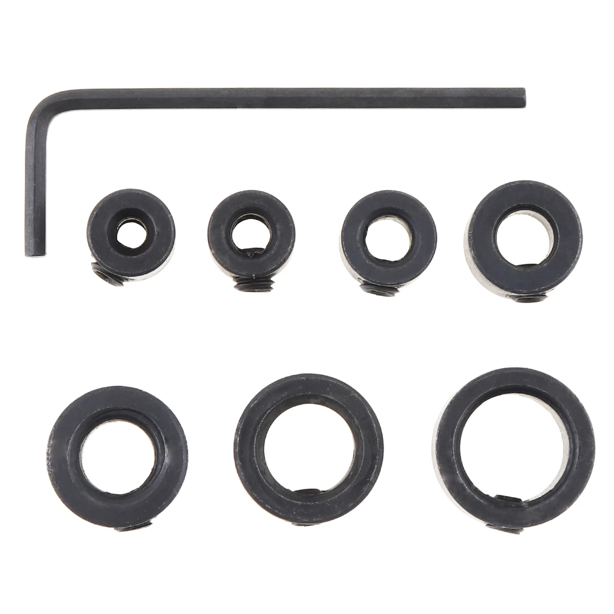 

8Sets 3.4.5.6.8.10.12mm Woodworking Drill Locator Drill Bit Depth Stop Collars Ring Positioner Drill Locator Wood Drill Bit