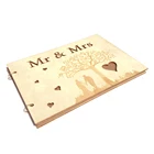 Свадебная Гостевая книга Mrs  Mr на 40 страниц, рустикальный Подарок на годовщину или свадьбу, книга сделай сам, фоторамка на память, альбом вечерние НКИ