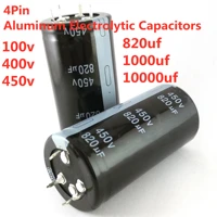 820uf1000uf 10000uf 4pin aluminum electrolytic capacitors 100v 400v 450v