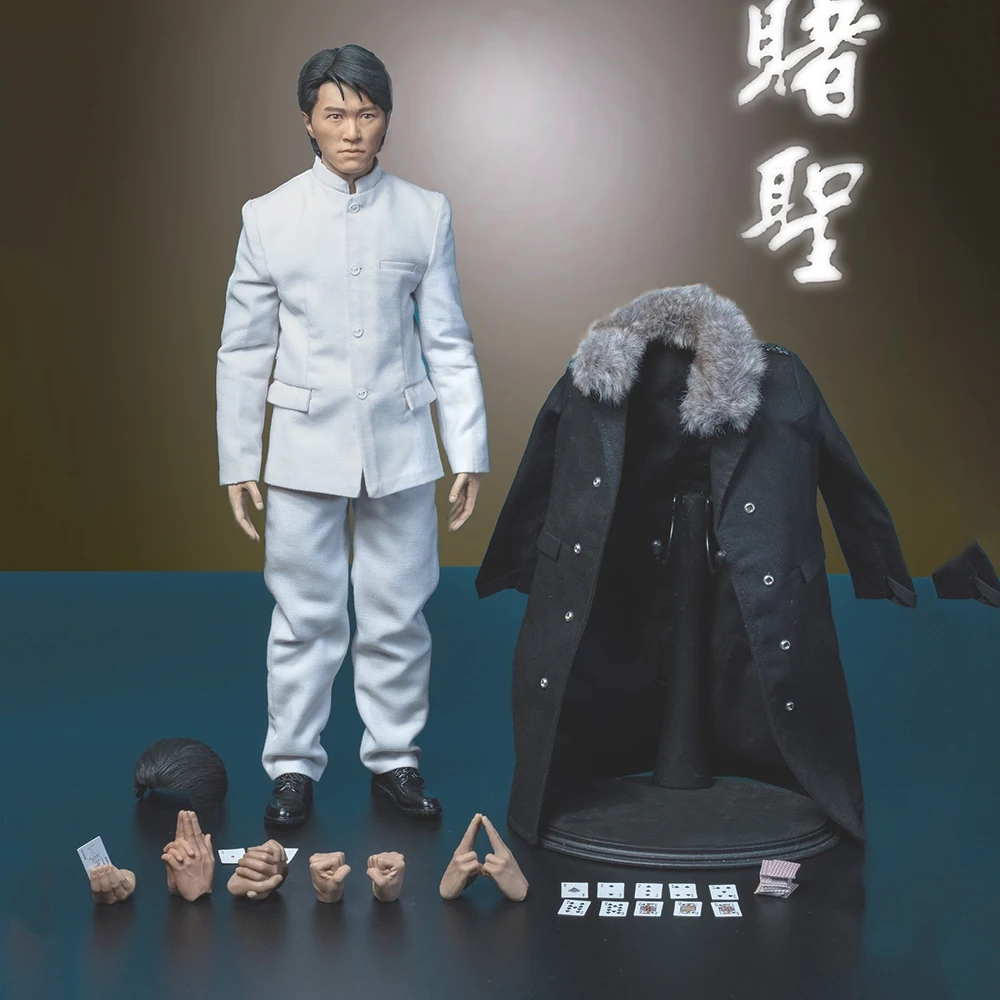 

In Stock STT002 1/6 Scale All for the Winner Gambler Zuo Songxing Stephen Chow Action Figure Model for Fans Gifts