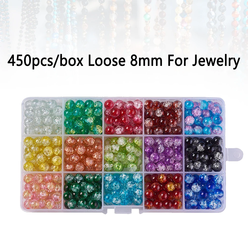 450 шт./кор. девушка DIY Подвеска для браслета ожерелья бисерами из окрашенным