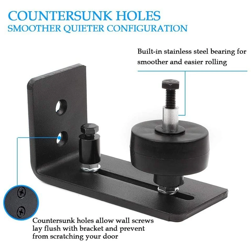 8 в 1 раздвижные двери сарая рельс шкив аппаратный Комплект Топ установленный