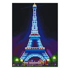 Светящаяся в темноте цветок 5D светящаяся красочная алмазная живопись своими руками полная вышивка стразы украшение известная башня