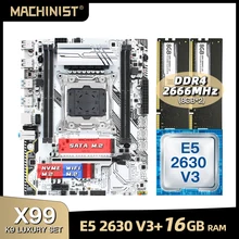 X99 motherboard LGA 2011-3 set kit with Intel xeon E5 2630 V3 processor DDR4 16GB(2*8GB) 2666mhz RAM memory M-ATX X99-K9