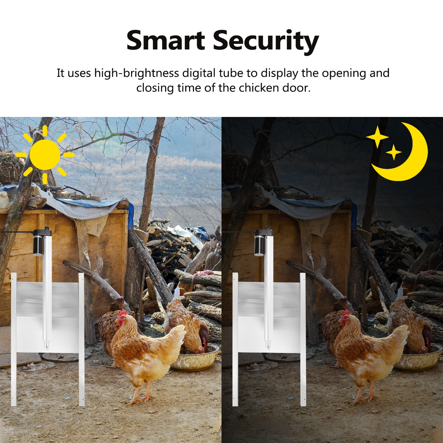 Инфракрасный контроллер для открывания двери куриной клетки с автоматическим актуатором и пультом дистанционного управления.