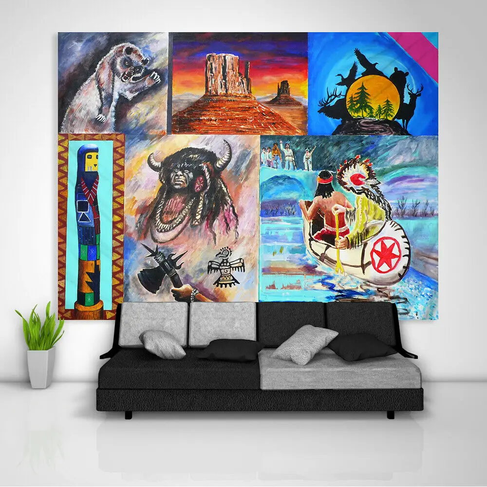 

Custom Abstract Painting Wandteppich Kunst Wandbehang