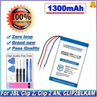 Аккумулятор LOSONCOER GSP383555 1300 мАч для JBL Clip 2, Clip 2 AN, CLIP2BLKAM CS056US P04405201 P044052, Бесплатные инструменты