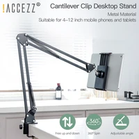 accezz 360 clip flexible long arm lazy phone holder stand bed desktop bracket mount universal for ipad iphone 13 samsung tablet