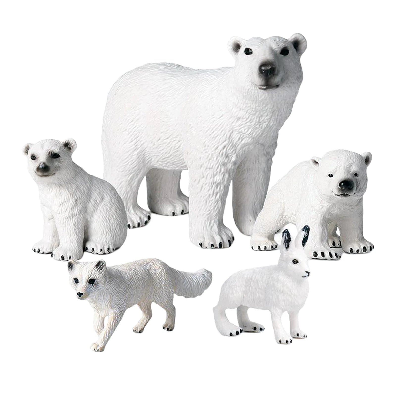 

Polar Animals Figures Arctic Animal Collection Children Party Favors Gift