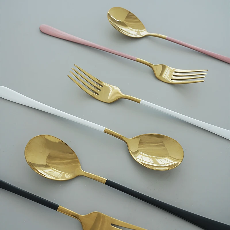 Спагетти Стейк Салат западные столовые приборы из нержавеющей стали столовая