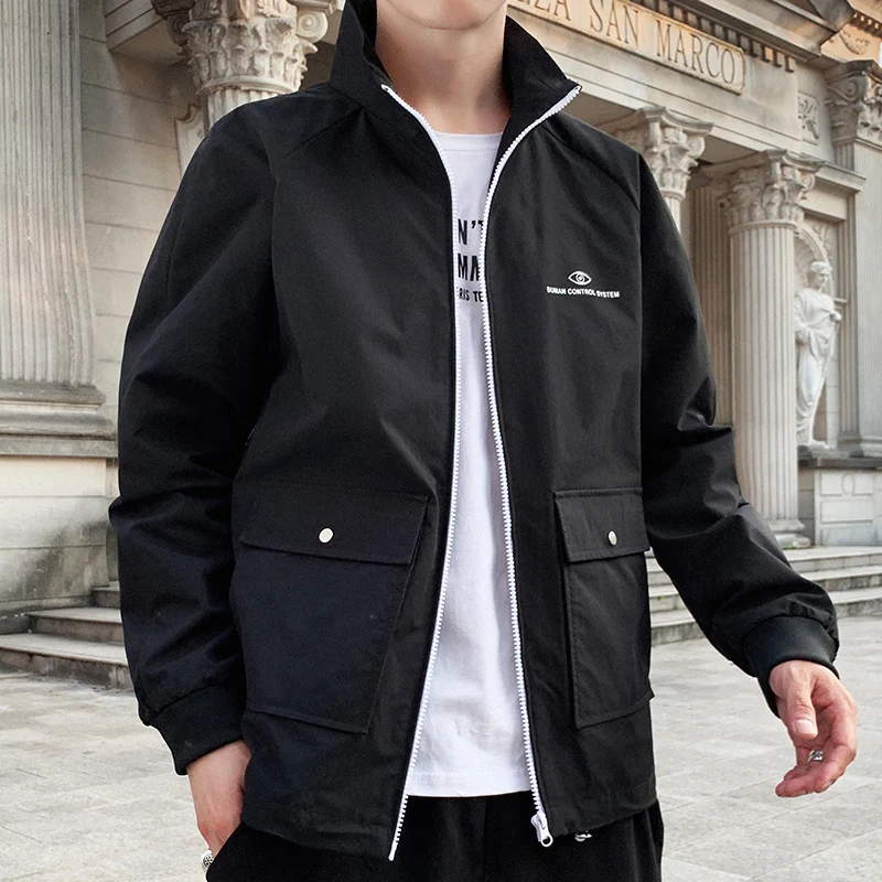 Мужская дышащая ветровка удобная верхняя одежда большие размеры M-4XL |