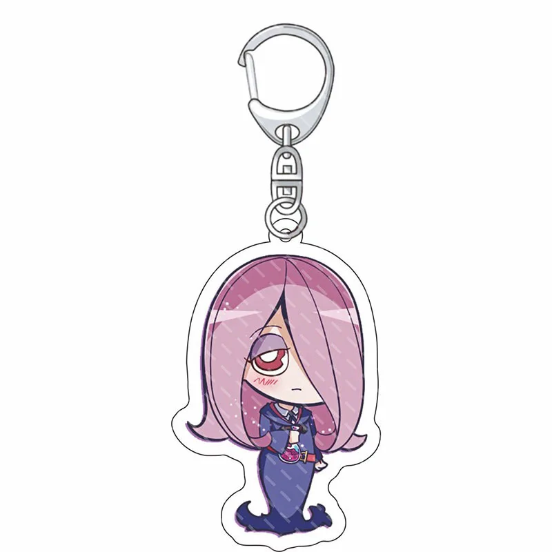 

Anime Little Witch Academia Acrylic Keychain Cartoon Figure Diana Cavendish Sucy Manbavaran Pendant Keyring Gifts Accessories