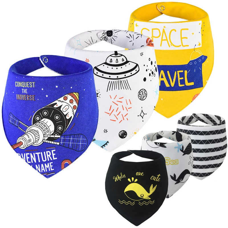 3 шт. треугольники Милые Детские шарф прокладочная салфетка бандана слюни