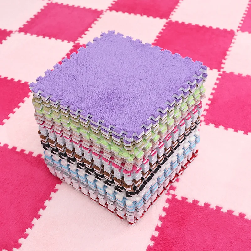 

30X30Cm Living Room/Bedroom Carpet Children Kids Soft Carpet Magic Patchwork Jigsaw Splice Heads Climbing Baby Eco Floor Tappeto