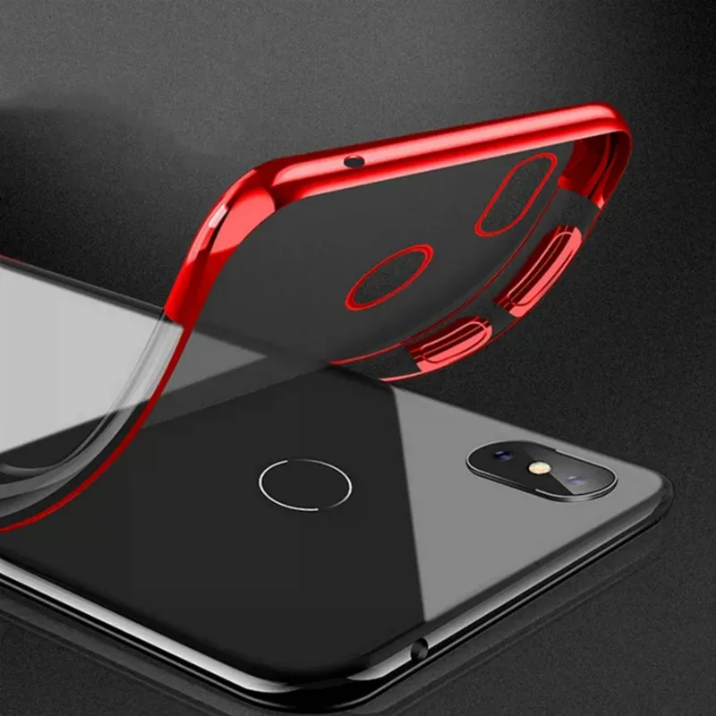 Прозрачный чехол для Xiaomi Pocophone F1 A2 Lite Mix 2 2S Max 3 5X 6 6X 8 SE мягкий из ТПУ Redmi 5 Plus Note 4 4X 5A