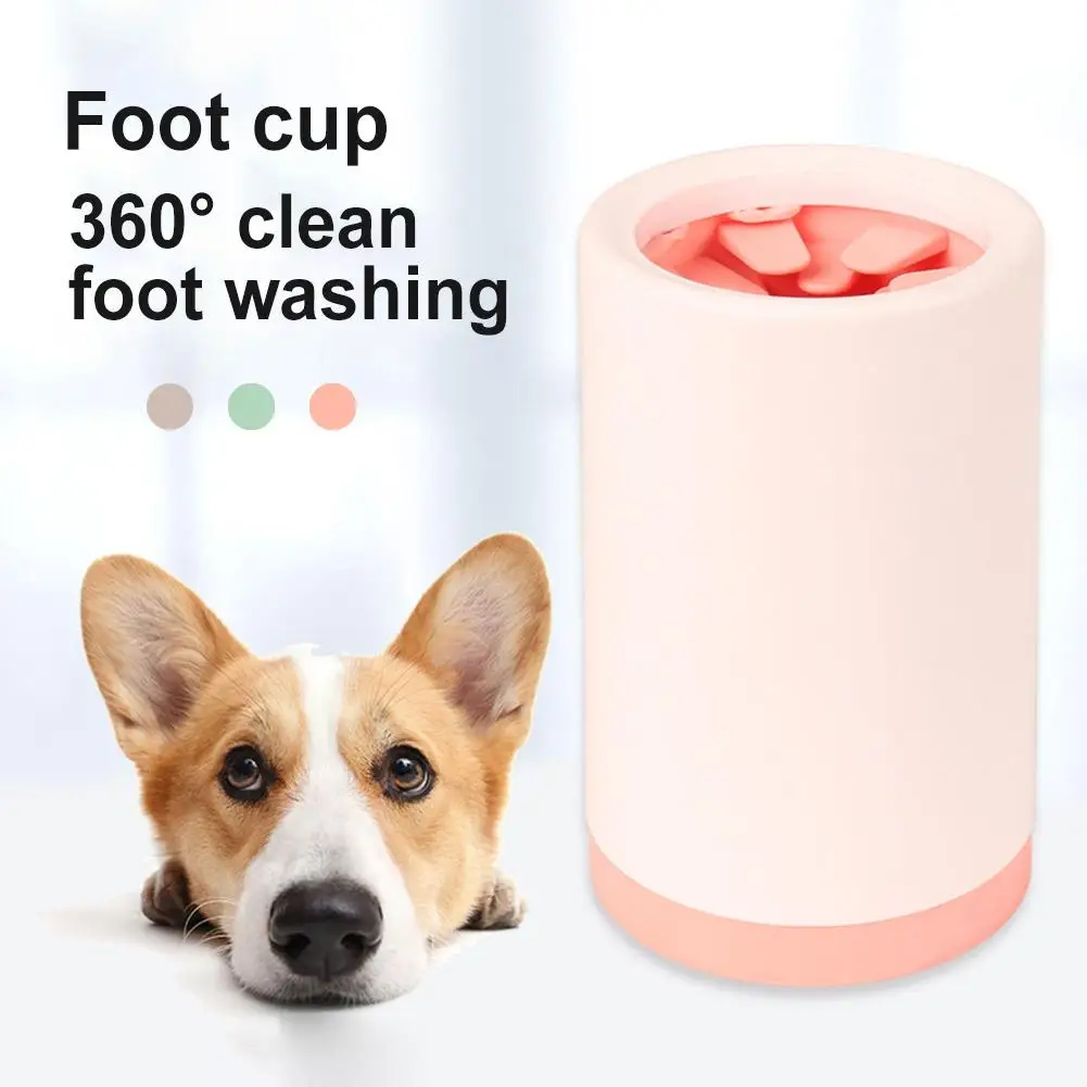 

Dog Paw Cleaner Cup Soft Silicone Combs Portable Outdoor Pet Foot Washer Cup Paw Clean Brush Quickly Wash Foot Cleaning Bucket