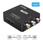HDMI-совместимый с AV-преобразователем RCACVSB LR видеобокс HD-MI 2 AV HD 1080P 1920*1080 60 Гц Поддержка NTSC PAL выход мини-бокс Лидер продаж