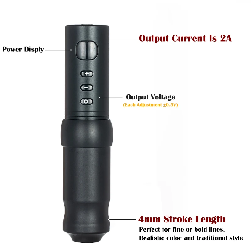 Новинка 2020 японская Беспроводная вращающаяся тату-машинка с щеточным двигателем